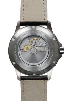 Preview: Bauhaus Aviation Herrenuhr Automatik mit GMT und Lederarmband